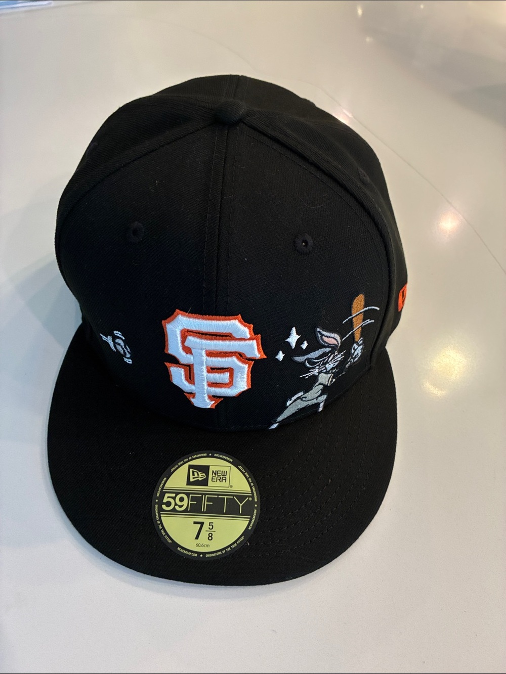 New Era Black San Francisco Giants Embroidered Logo Fitted Cap